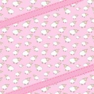 Abstract lamb background with ribbon vector illustration N3