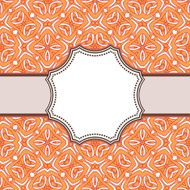 Vintage vector flower frame N154