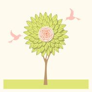 Doodle tree and birds N2
