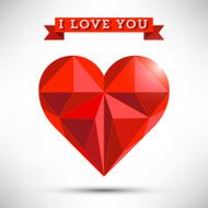 Heart Shaped Triangles with Banner