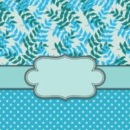 Vintage vector flower frame N159