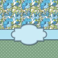 Vintage vector flower frame N161