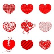 Red heart set N3