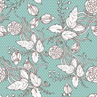floral seamless pattern N738