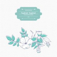 Floral card N78
