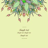 Floral card N79