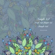 Floral card N82