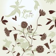 Love Flowers Elegant Card N6