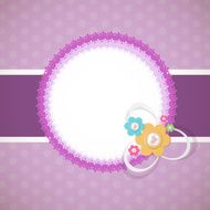 Frame in retro vintage background Vector illustration N16