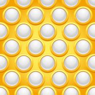Seamless pattern with round jewels