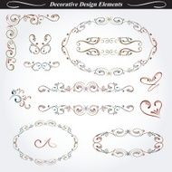Collection of decorative design elements 2