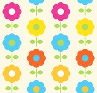 Spring flower seamless pattern vector design N2