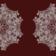 Vintage invitation card with lace ornament N58