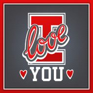 Lettering I love you N2