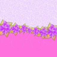 Romantic Flower vector Background N8