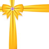 Gift Bow with Ribbon Vector Illustration N14