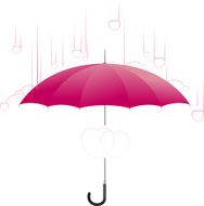 Umbrella with hearts N2