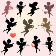 Vintage Angels with arrows for your design N2