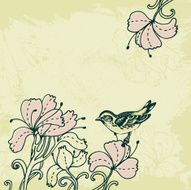 Retro floral background N23