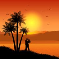 Couple at sunset N2