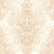 seamless vintage background brown baroque Pattern N2