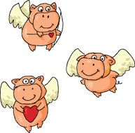Romantic flying pigs