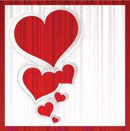 Love greeting card Valentines day