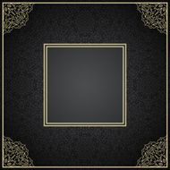 Luxury vintage invitation frame with ornament