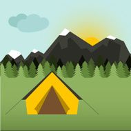 Camping Illustration N4