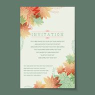 Beautiful vintage invitation cards layouts N79