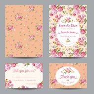 Invitation-Congratulation Card Set - for Wedding Baby Shower N3