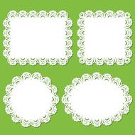 Doily And Frame Set (Green)