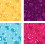 Seamless Valentine`s background N2