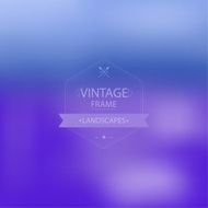 Abstract background with unfocused and fashionable vintage frame