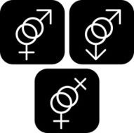 Vector icon - Gender symbols