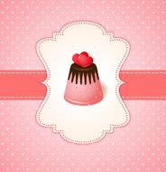Vintage valentine vector invitation card