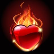 Flaming heart N5