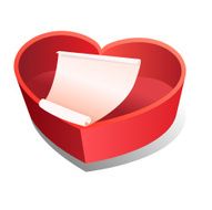 Heart Shaped Box with a Note