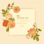 Vintage vector postcard in Victorian style