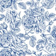 Seamless pattern with roses N131
