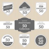 Anniversary 50 stickers collection