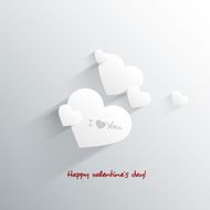 3D Heart for Valentine&#039;s day card