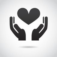 Hands with heart icon N4