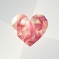 Origami heart Vector Illustration