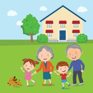 Elderly couple taking a walk N2