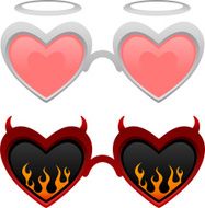glasses of angel and evil N2