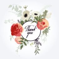 Floral frame for cards and posters N2