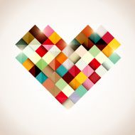 Colorful heart N4