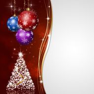 Red Xmas Greeting Card