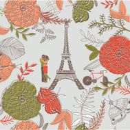 Love in Paris greeting card